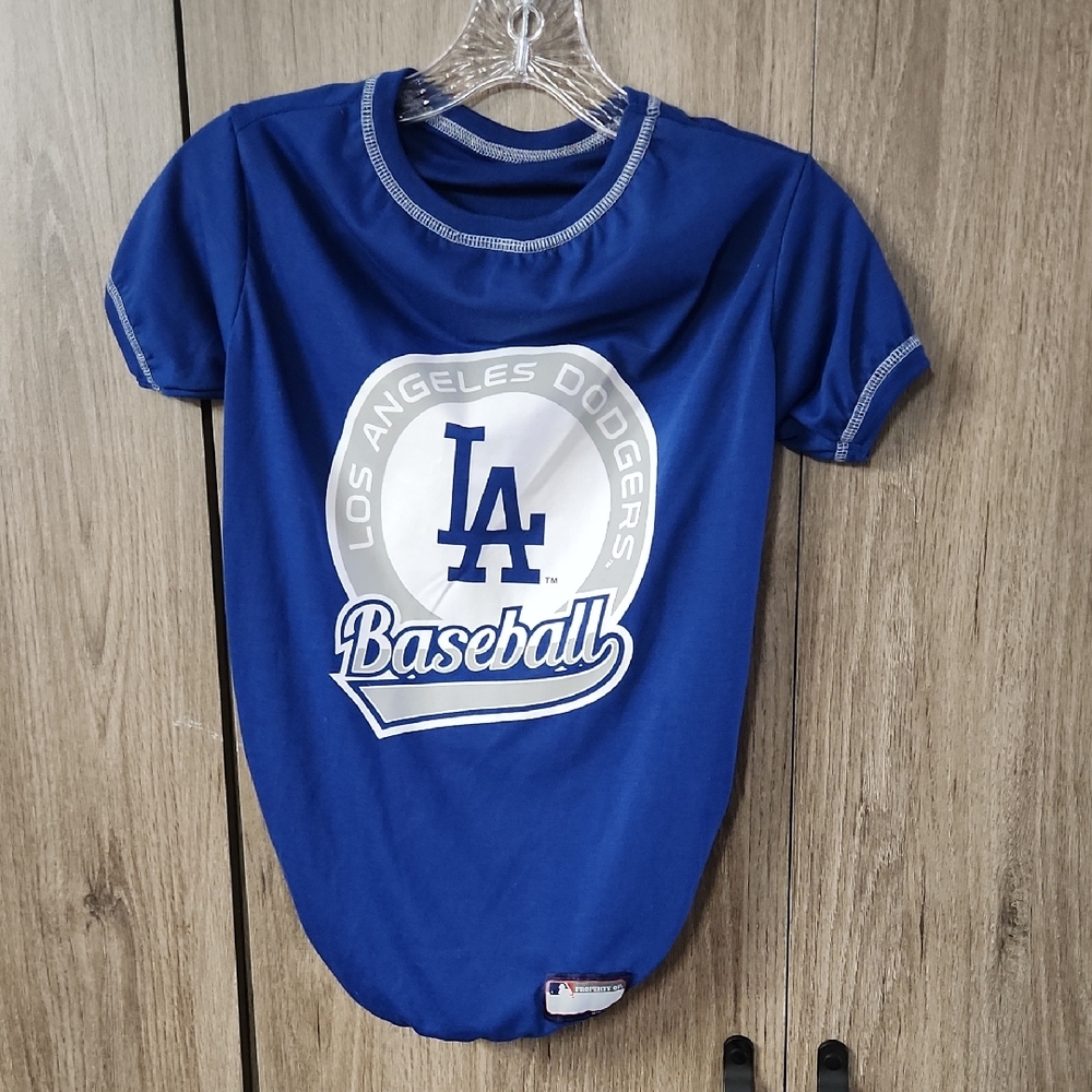 Dog Shirt LA Dodgers Pet Shirt Clothes Large